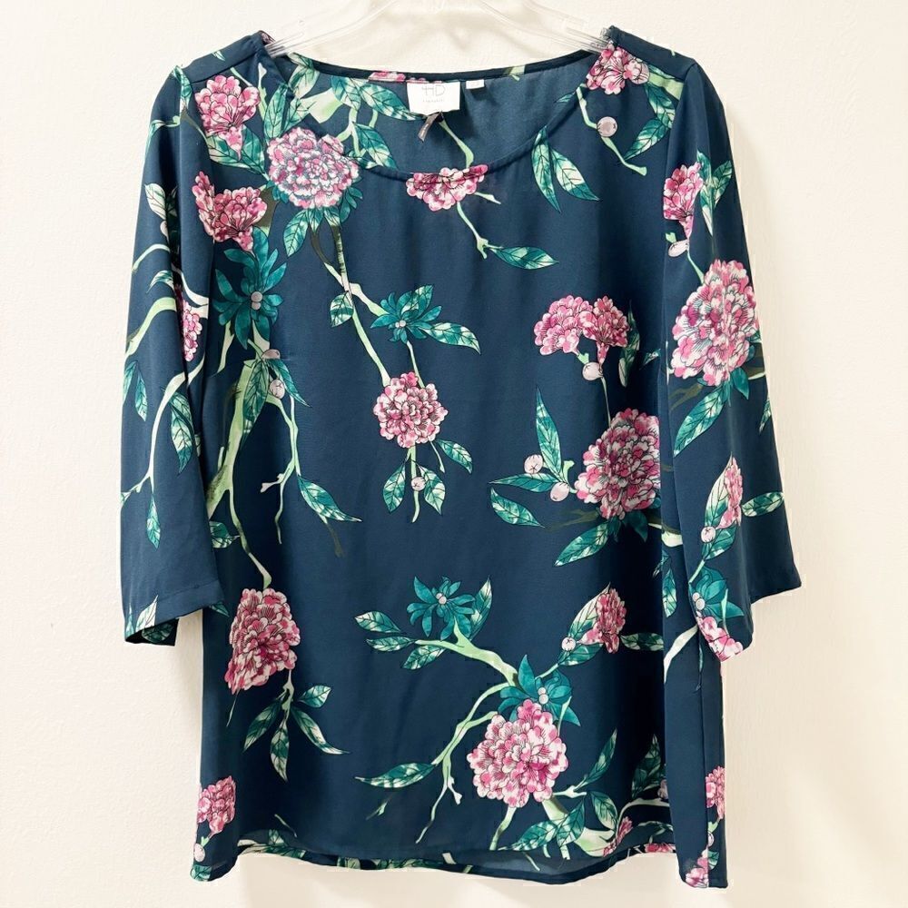 Anthropologie HD in Paris Eira Floral Blouse - Size 4
